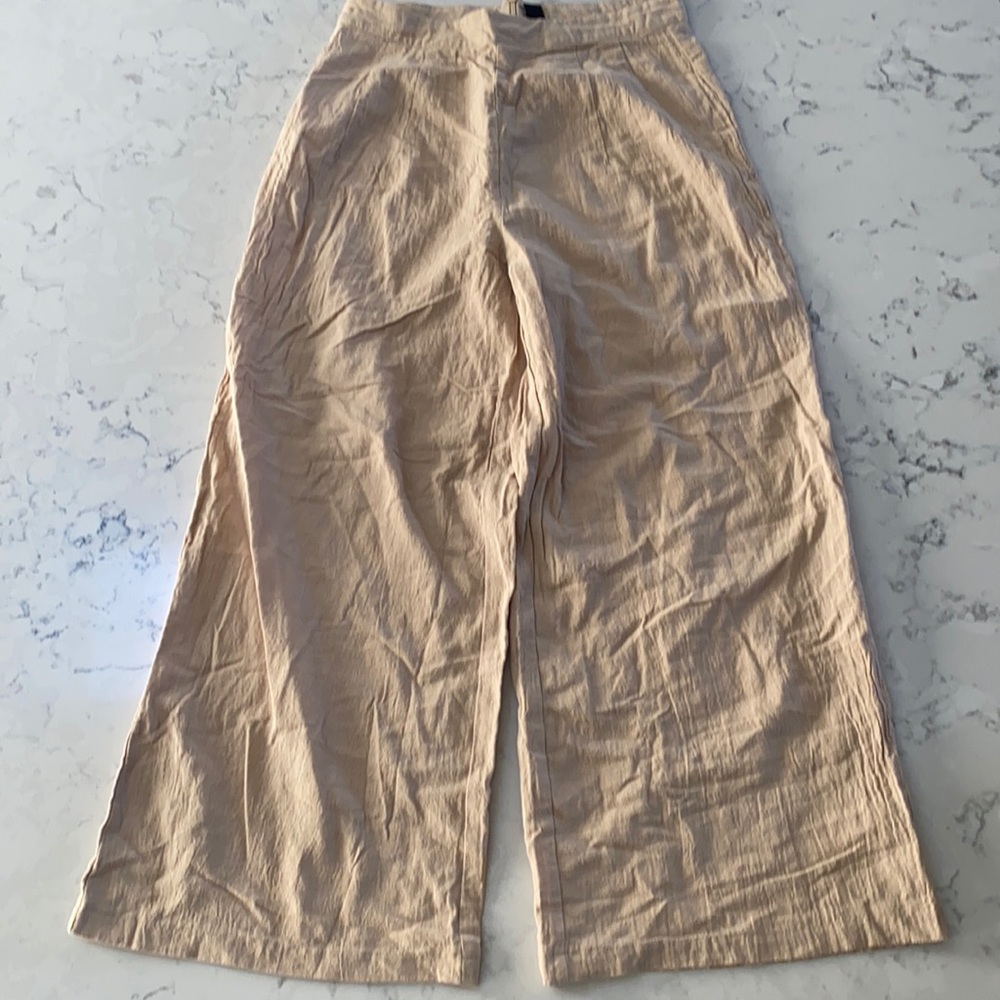 Wide leg linen pants